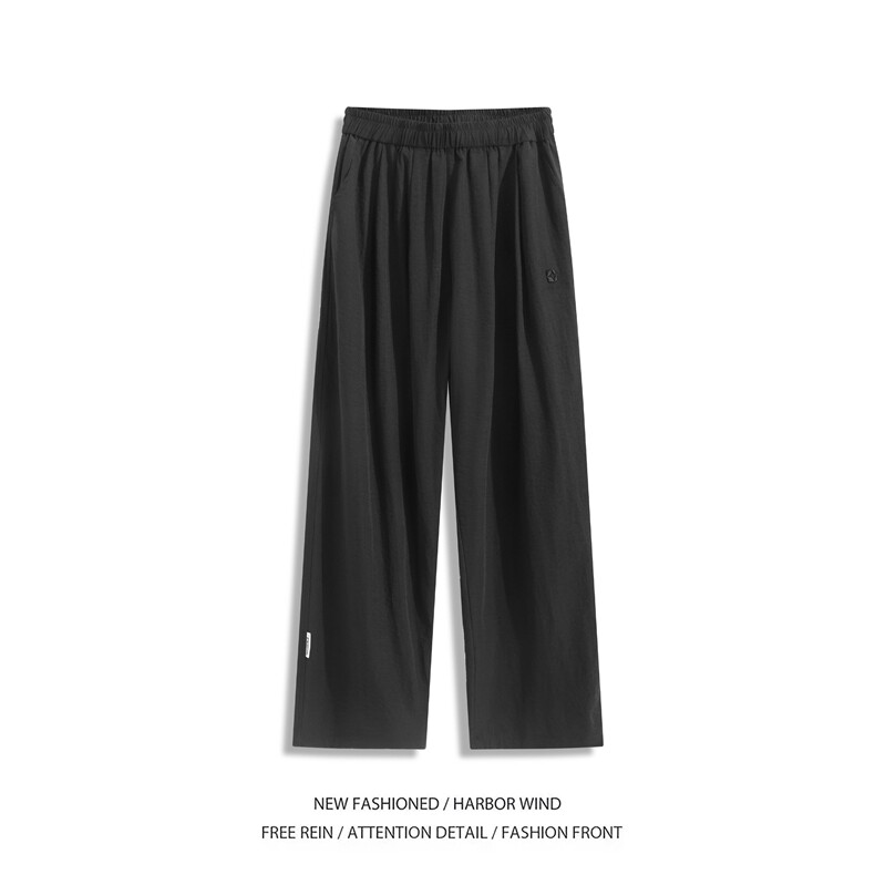 抖音品质夏季新款冰丝山本裤宽松休闲裤B315-K25527-特p35控68,男装休闲裤,电商B315
