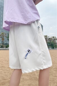 ！2023夏季男士休闲宽松短裤百搭贴标潮流五分裤中裤DK01P35，男装休闲裤，电商B220