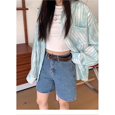 青春流行新款气质休闲长袖ins衬衫尖领潮百搭男女情侣夏季防晒衣，男装衬衫，星座506A