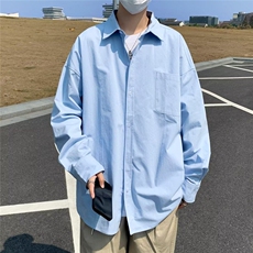 DC410-P35衬衫男早春秋季新款潮流ins高级感宽松新款长袖衬衣外套，男装衬衫，星座603-2