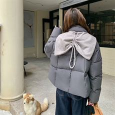 针织披肩灰色90绒羽绒服女2025冬季新款设计感显瘦气质巨好看外套，女装羽绒服，艾米莉亚