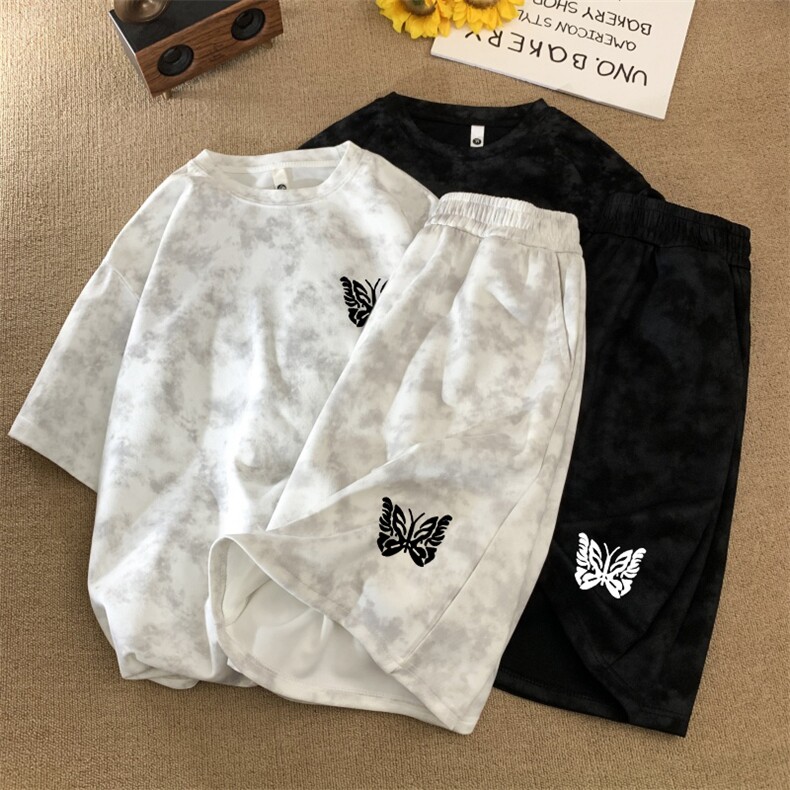 量大图低自动【有货】短袖套装C403A-TZT25381-P55,男装休闲套装,电商C403A