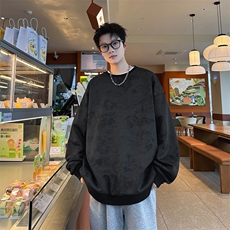 S5012/P35春装新款个性套头扎染卫衣男潮流宽松百搭长袖T恤外套，男装T恤，电商A141