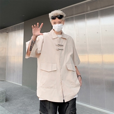 衬衫男士韩版潮流痞子帅气宽松百搭夏季2024新款ins外套CY783-P43，男装衬衫，星座412-2