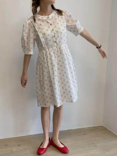 清新小碎花连衣裙，夏季小短款，女装连衣裙，LUCY