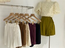 系带短裤，其它，驿谷