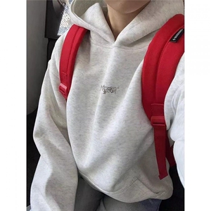 JY605-P32 美式高街连帽运动卫衣高街男士潮流百搭宽松字母刺绣图片