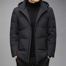 男士羽绒服冬季新款连帽中青年男装鸭绒保暖休闲外套HCZ7078-P345，男装羽绒服，电商B212（原钱塘6029）