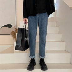 双色牛仔裤男搭配马丁靴韩版潮流弹力显瘦裤子B381-2/870/P68，男装牛仔裤，电商B381-2
