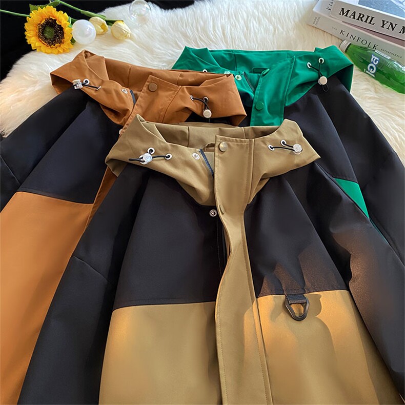 Cityboy情侣时尚连帽冲锋衣外套夹克团体班服,男装夹克,星座301D-5(原星座1415）