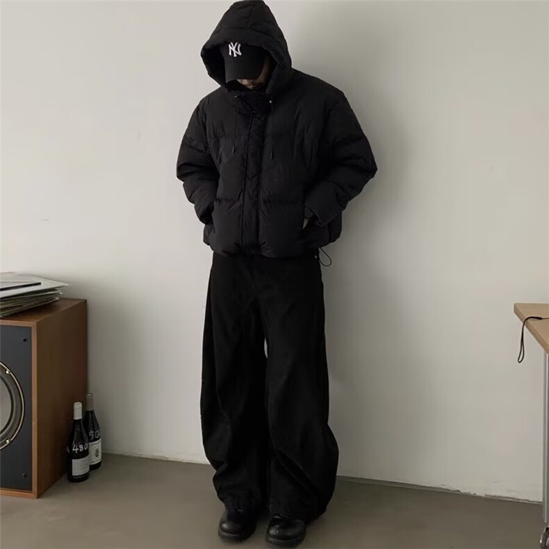 美式复古美拉德棕色弯刀牛仔裤男女直筒阔腿长裤K9004-P58网络图,女装牛仔裤,电商B245