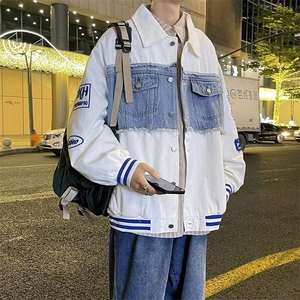 牛仔刺绣拼接外套J8809P68图片