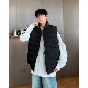 羽绒棉服马甲男宽松秋冬季外穿无袖坎肩背心保暖外套马夹 MJ801图片