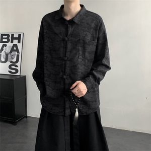 2025秋冬新款 灯芯绒 清明上河图 新中式盘扣唐装汉服 2535-P60图片