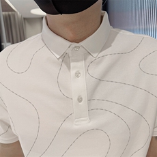 2025夏季新款短袖T恤翻领Polo衫25009-特P48，男装T恤，电商D342
