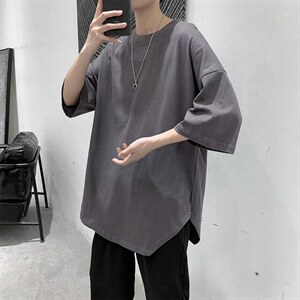 男圆领T恤宽松短袖H002P26图片