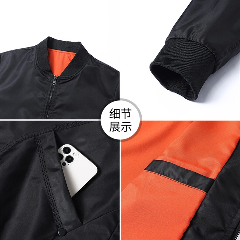 得物立体秋季新款休闲痞帅工装立领夹克潮流外套A436-8812-P65,男装夹克,电商A436