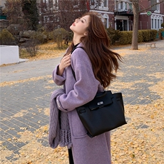 新款70羊毛大衣送围巾2D014-10053-P275-K398，女装毛呢外套，2D014