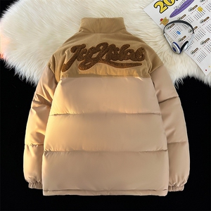 冬季加厚刺绣贴标棉衣男立领棉服棉袄情侣款外套A266-WMY8623-P75图片