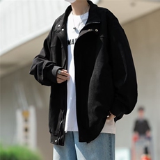 麂皮绒外套男春秋季2023新款设计感上衣美式宽松休闲夹克W6677，男装夹克，星座1116A-1（原606A）