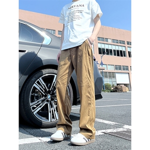 A178 DY561 P55 休闲裤夏季薄款男直筒长裤宽松阔腿裤图片