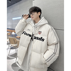 手充棉港风潮牌宽松百搭立领时尚保暖男棉服XZ212-1-QMY9093-P105，男装棉衣，星座212-1