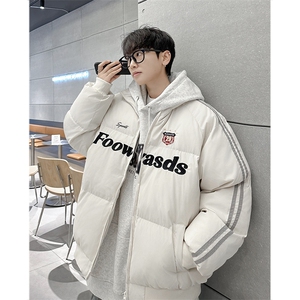 手充棉港风潮牌宽松百搭立领时尚保暖男棉服XZ212-1-QMY9093-P105图片