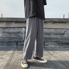 春夏新款垂感冰丝大码抽绳休闲裤款号2023-特批20，男装休闲裤，星座718-1
