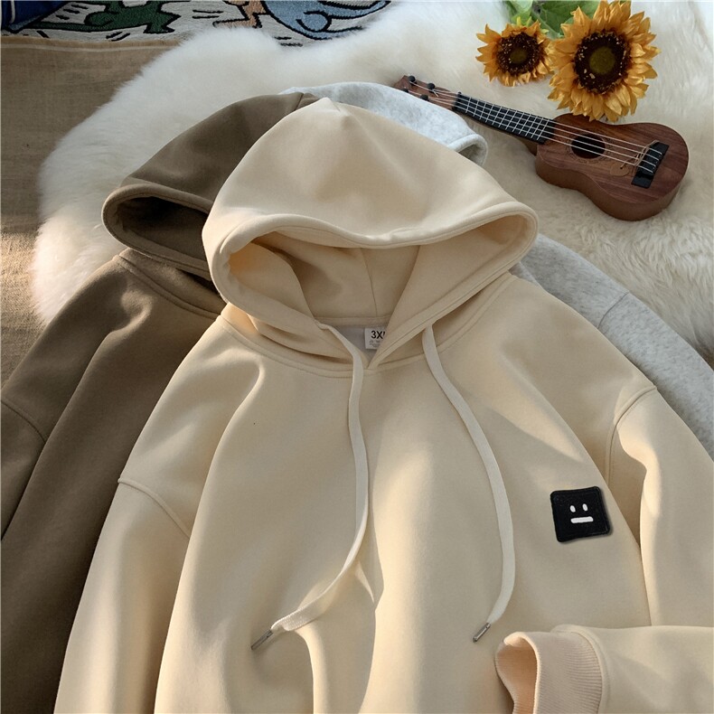 笑脸标重磅华棉连帽卫衣M~5XL平铺XZ604-WY02-P60控78,男装卫衣,星座604
