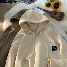 笑脸标重磅华棉连帽卫衣M~5XL平铺XZ604-WY02-P60控78，男装卫衣，星座604