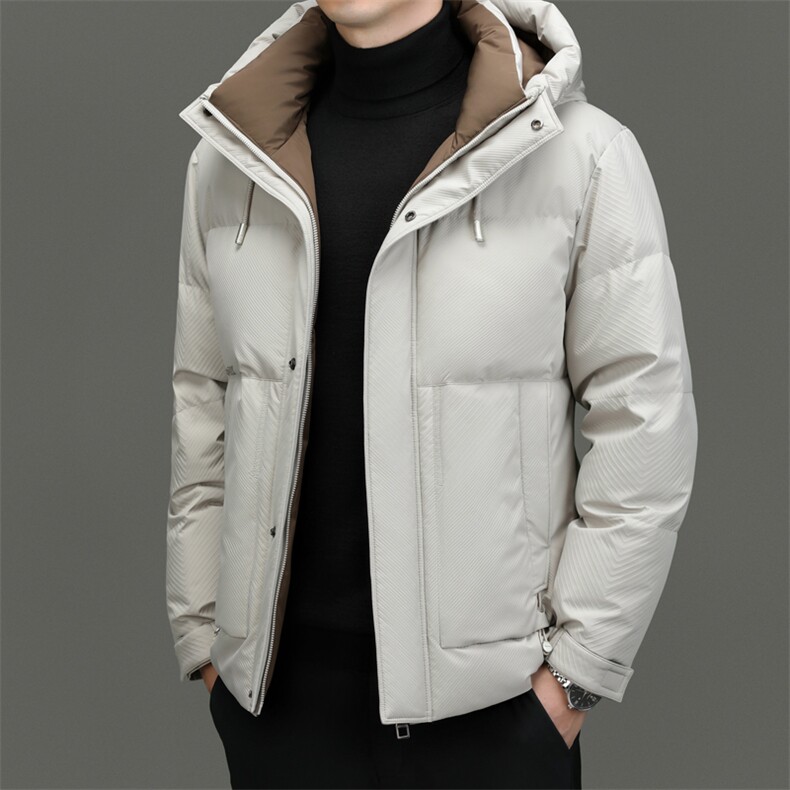 DF23928钱塘2020-2商务休闲百搭冬季厚款连帽中年男士羽绒服P290,男装羽绒服,钱塘207-2