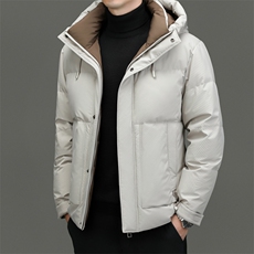 DF23928钱塘2020-2商务休闲百搭冬季厚款连帽中年男士羽绒服P290，男装羽绒服，钱塘207-2