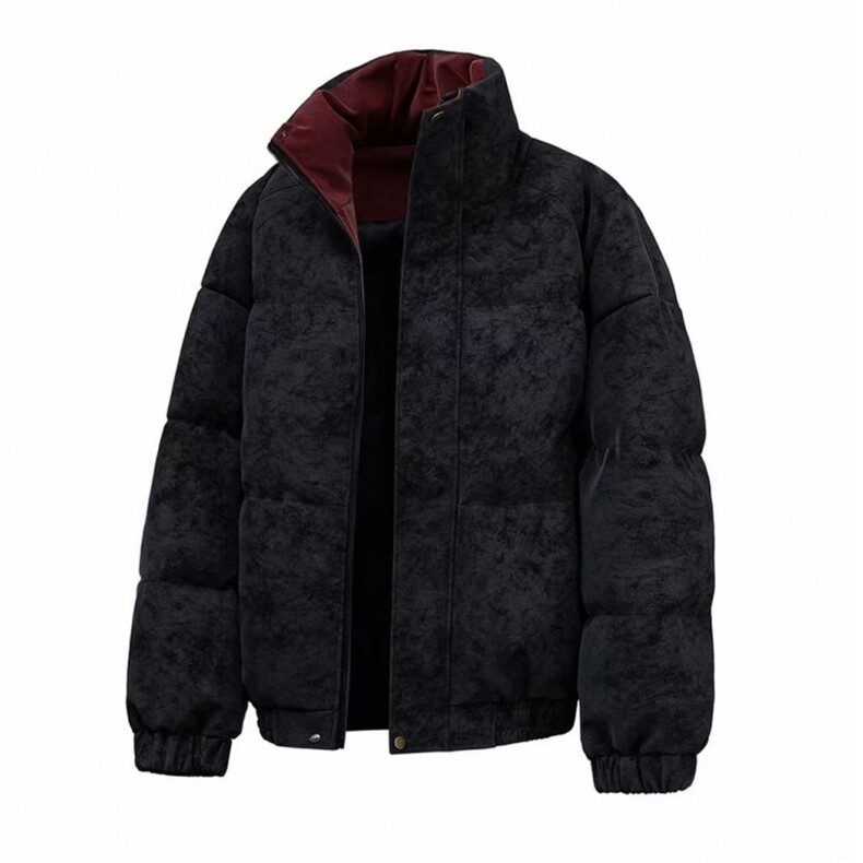 现货现货网图美式皮棉服宽松立领棉袄棉衣M521-P90,男装棉衣,星座1904A