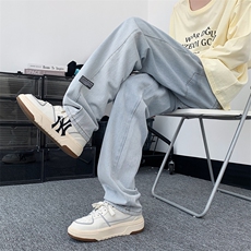 牛仔垂顺抗皱舒适休闲百搭免烫抗皱拖地牛仔K826特批37，男装休闲裤，星座718-1