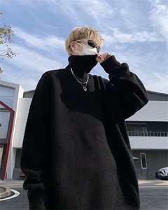 美式毛衣男慵懒风休闲针织衫 GM321 P40图片