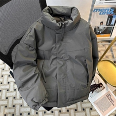 现货美式高街休闲夹克冬季立领纯色三防户外工装加厚棉服外套，男装夹克，电商A486