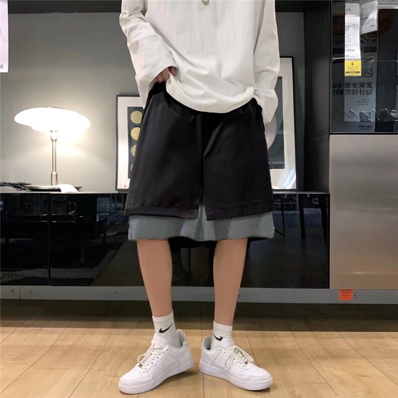 2022美式假两件篮球短裤男士DK871P28，男装休闲裤，星座1116-2