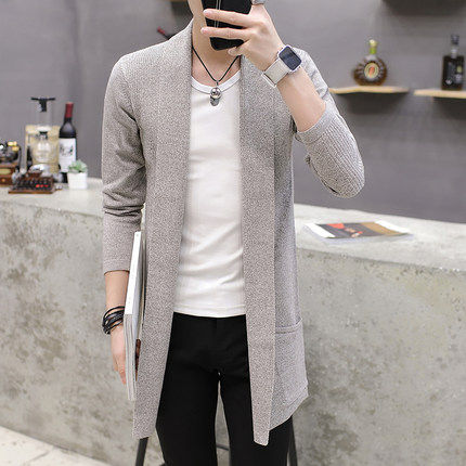 2024新款秋冬夹克针织男士春秋款衫加绒加厚男毛衣潮流外套开衫男，男装针织衫/毛衣，星座306A