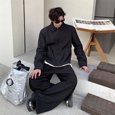 JK12-P802025秋新款飞行夹克男韩版休闲美式短款宽松外套，男装夹克，电商B327