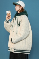 冬款中性风毛巾绣棉服假两件连帽潮牌外套男士8135-P140控价178，男装棉衣，电商A441-1