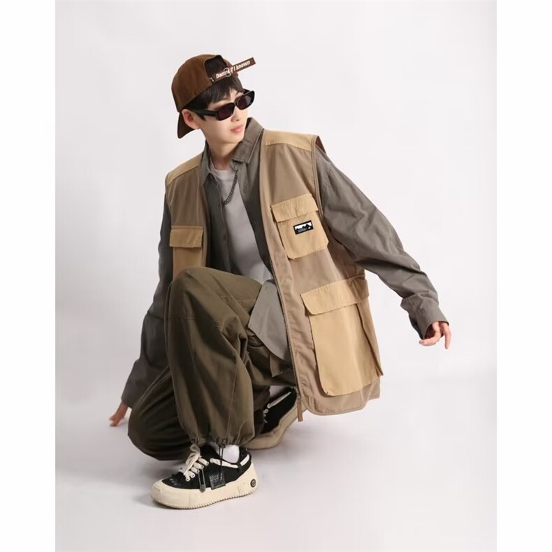 夏季户外露营登山工装马甲短款机能战术坎肩背心男女潮W4860-P43,男装背心/马甲,星座412-2