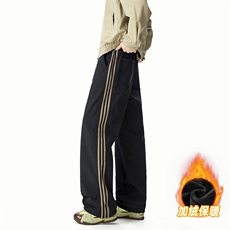 A178-5036A-特P45限价79加绒三防面料秋冬季三条杠裤子，男装休闲裤，电商A178