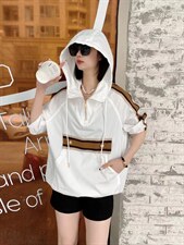 爱美欧夏季新款现货织带卫衣，女装卫衣/绒衫，爱美欧