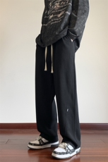 抖音直播得物2025秋冬港风新品纯色运动裤卫裤K021P45，男装休闲裤，电商042
