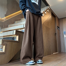 秋冬加厚灯芯绒半松紧休闲长裤K840特P45控68，男装休闲裤，电商A309