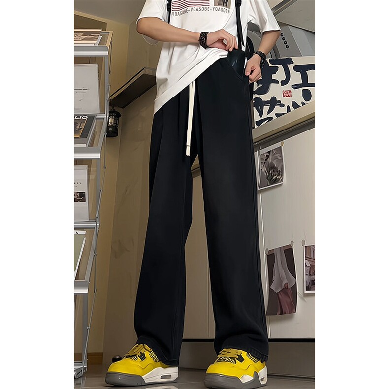牛仔裤男直筒宽松大码抽绳美式裤子长裤K8471-P38【特价】图片