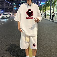 套装！华夫格套装短袖T恤短裤男TZ240-特P38，男装牛仔裤，电商B367