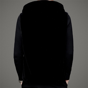 冬季中年男士金貂绒马甲休闲夹克男连帽背心外套SNNJDR11810-P220