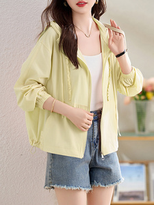 超好看粉色防晒衣女夏季2025新款宽松休闲百搭防晒服透气轻薄外套图片