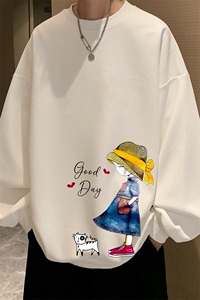 5XL华夫格卫衣男大码胖子圆领长袖t恤 HW76415-P30图片